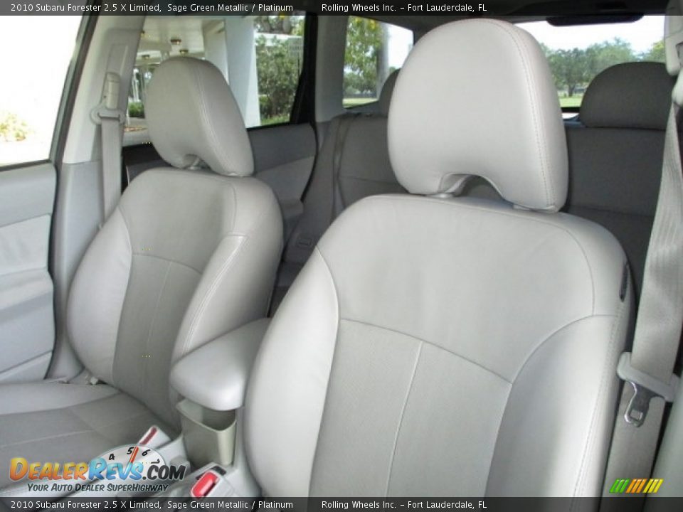 2010 Subaru Forester 2.5 X Limited Sage Green Metallic / Platinum Photo #22