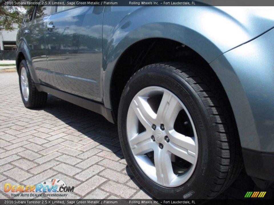 2010 Subaru Forester 2.5 X Limited Sage Green Metallic / Platinum Photo #24