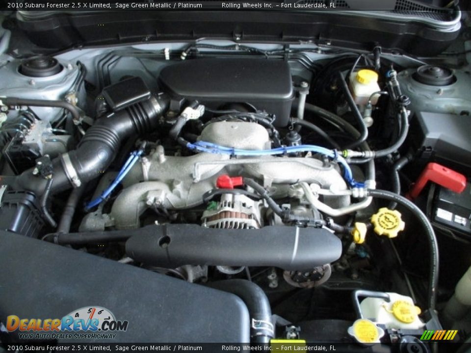 2010 Subaru Forester 2.5 X Limited Sage Green Metallic / Platinum Photo #25