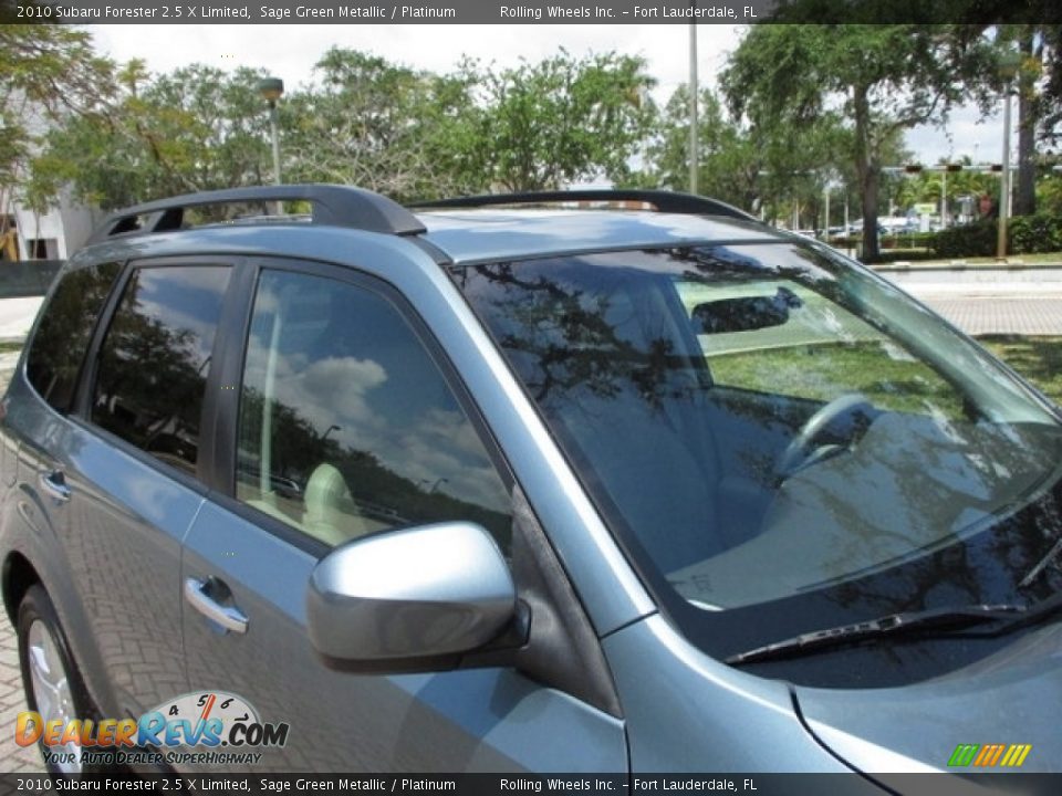 2010 Subaru Forester 2.5 X Limited Sage Green Metallic / Platinum Photo #26