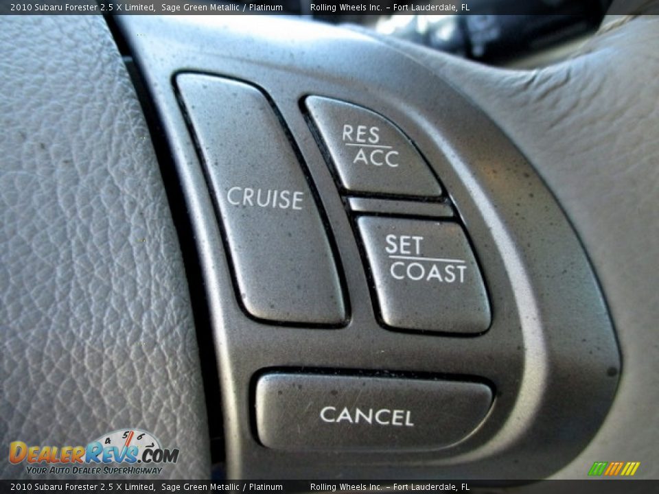 2010 Subaru Forester 2.5 X Limited Sage Green Metallic / Platinum Photo #27