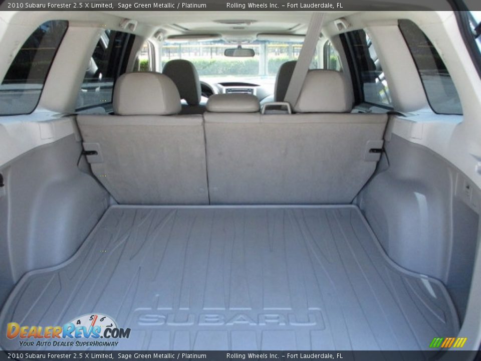 2010 Subaru Forester 2.5 X Limited Sage Green Metallic / Platinum Photo #35
