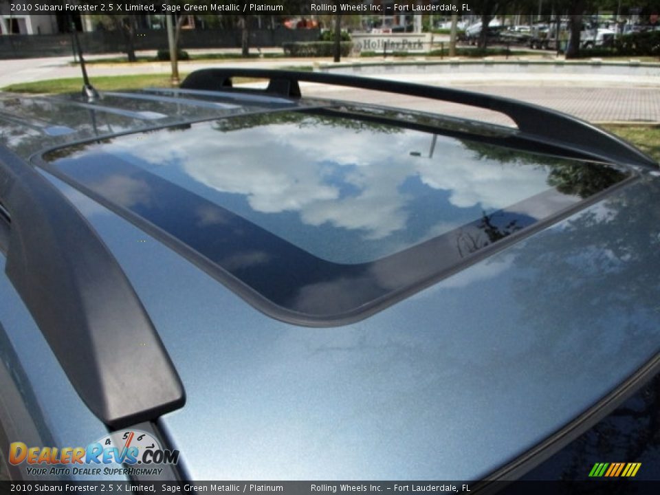 2010 Subaru Forester 2.5 X Limited Sage Green Metallic / Platinum Photo #36