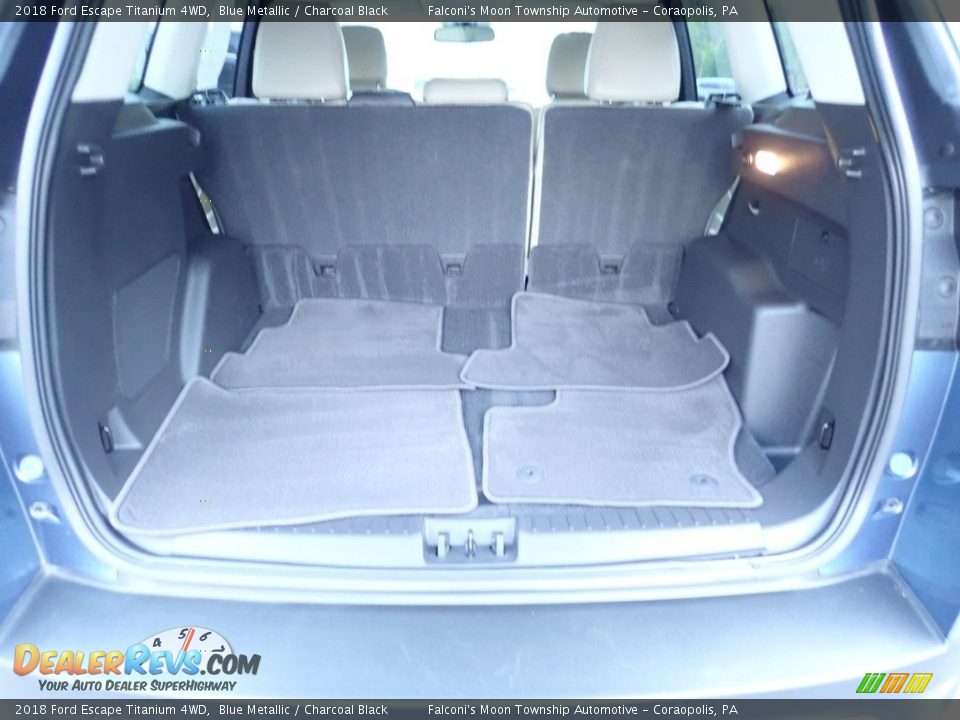 2018 Ford Escape Titanium 4WD Blue Metallic / Charcoal Black Photo #4
