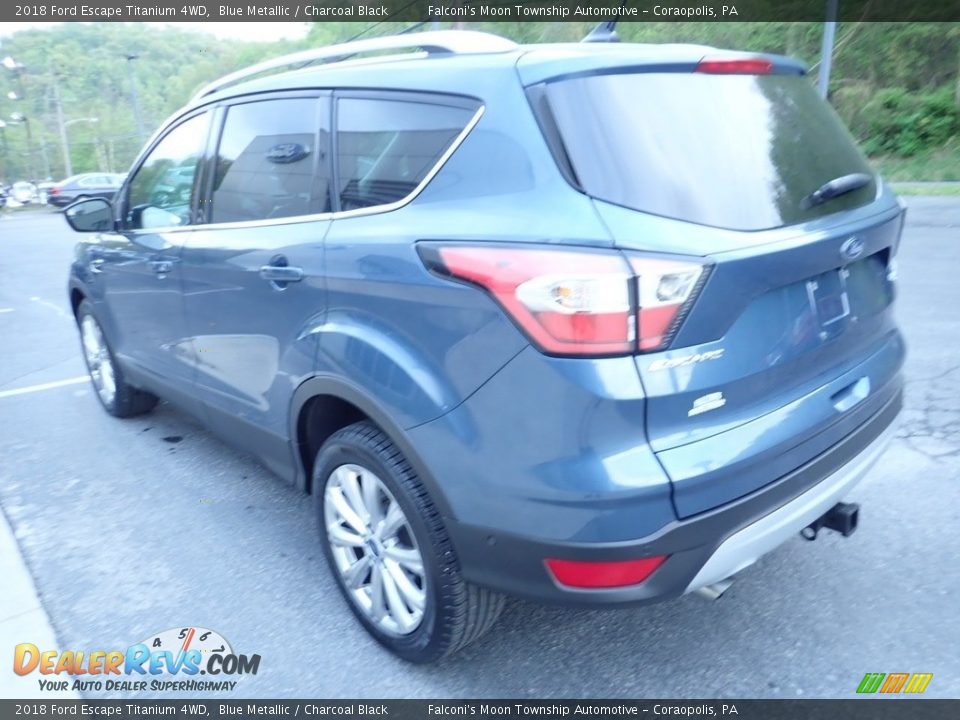 2018 Ford Escape Titanium 4WD Blue Metallic / Charcoal Black Photo #5