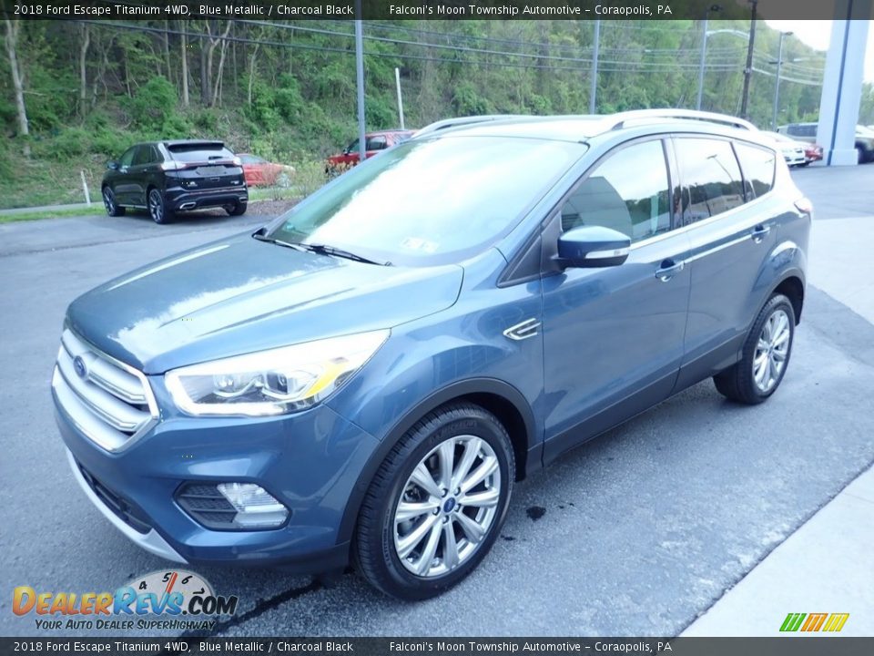 2018 Ford Escape Titanium 4WD Blue Metallic / Charcoal Black Photo #7