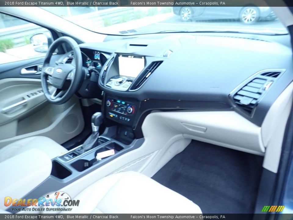 2018 Ford Escape Titanium 4WD Blue Metallic / Charcoal Black Photo #12
