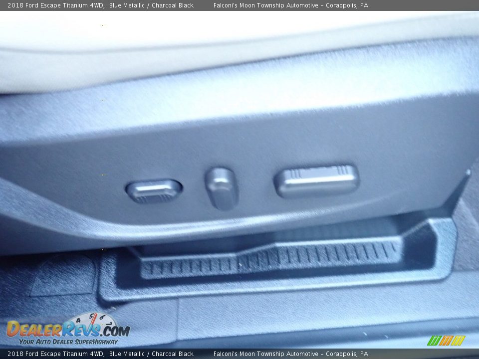 2018 Ford Escape Titanium 4WD Blue Metallic / Charcoal Black Photo #13
