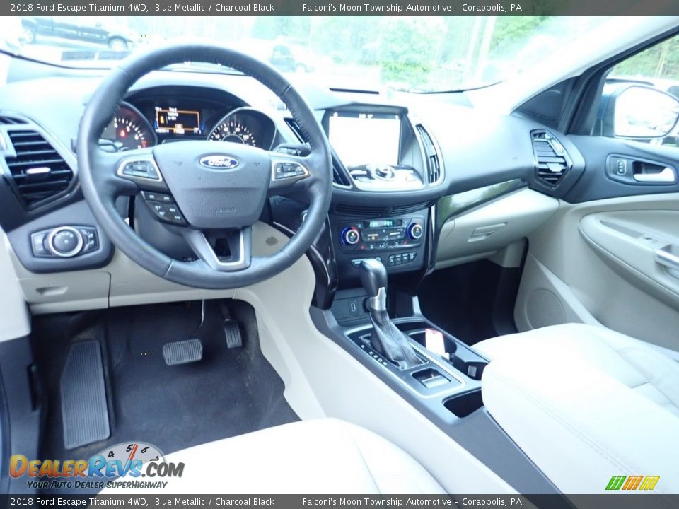 2018 Ford Escape Titanium 4WD Blue Metallic / Charcoal Black Photo #18