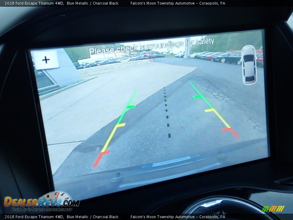 2018 Ford Escape Titanium 4WD Blue Metallic / Charcoal Black Photo #25