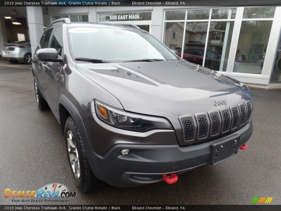 2019 Jeep Cherokee Trailhawk 4x4 Granite Crystal Metallic / Black Photo #2