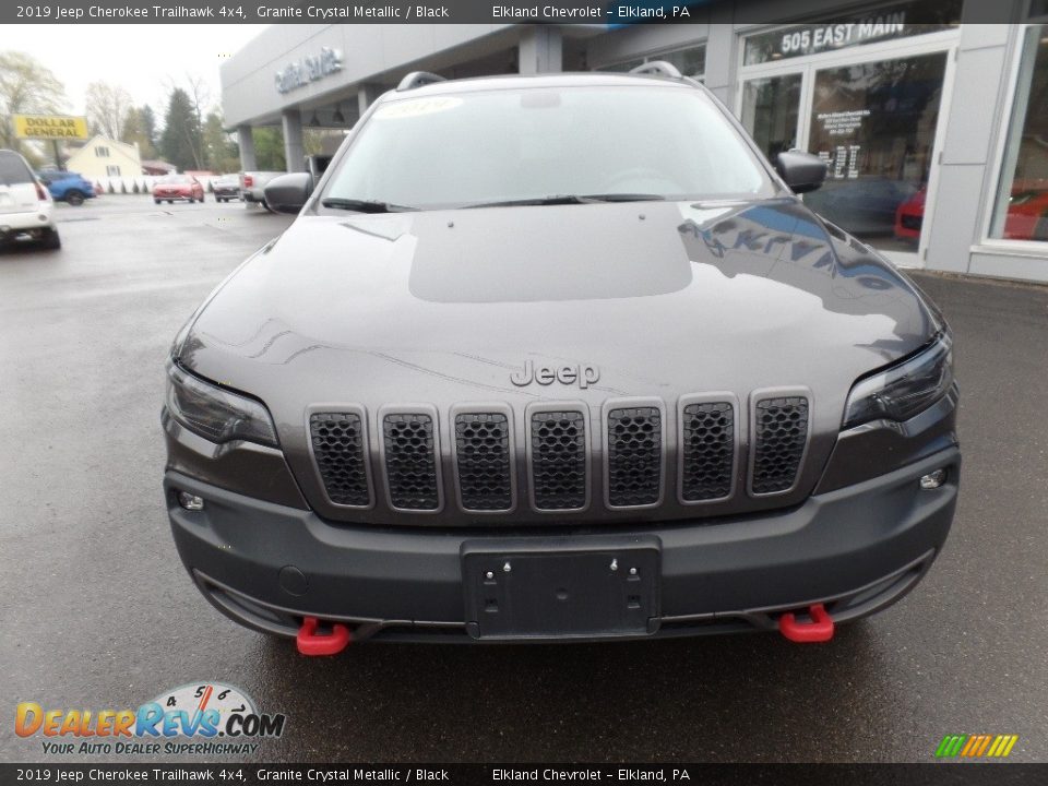 2019 Jeep Cherokee Trailhawk 4x4 Granite Crystal Metallic / Black Photo #3