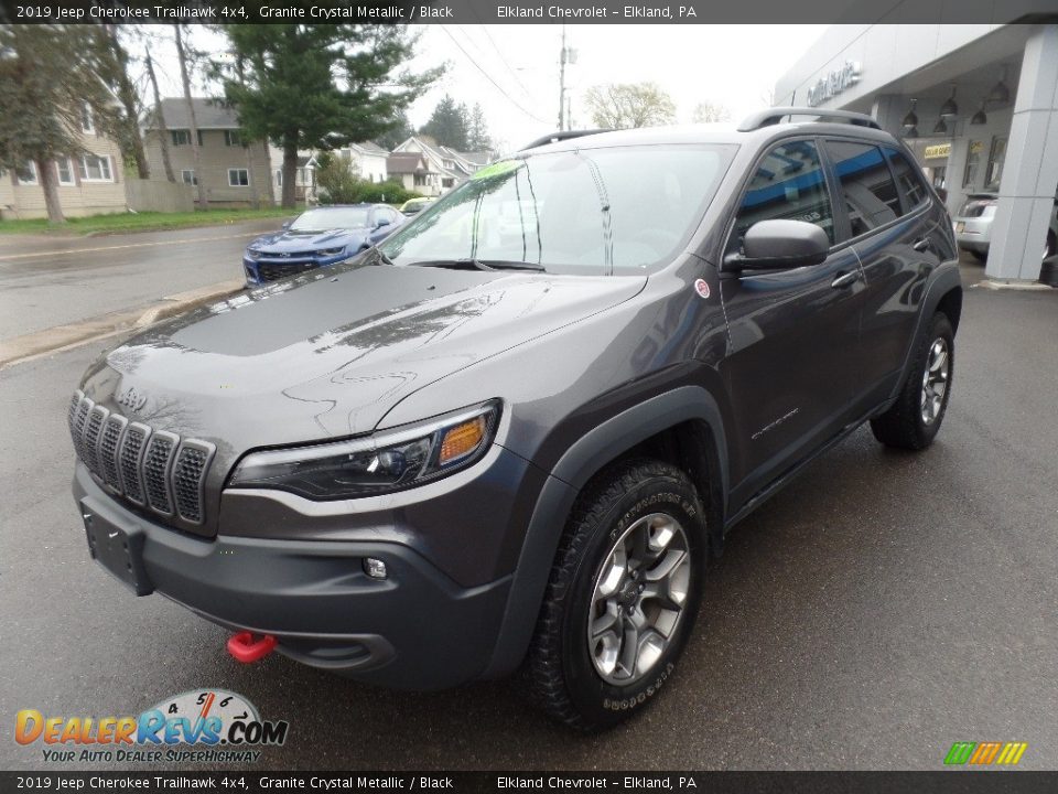 2019 Jeep Cherokee Trailhawk 4x4 Granite Crystal Metallic / Black Photo #4