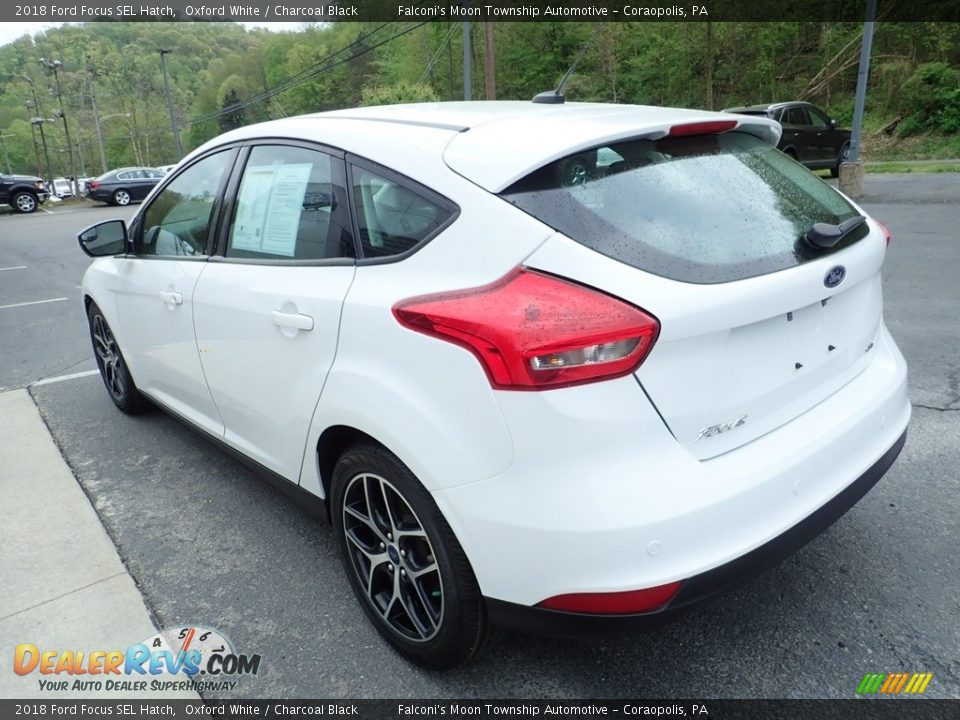 2018 Ford Focus SEL Hatch Oxford White / Charcoal Black Photo #5