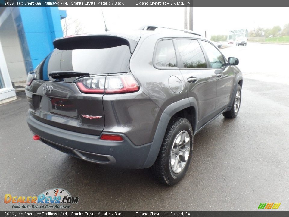 2019 Jeep Cherokee Trailhawk 4x4 Granite Crystal Metallic / Black Photo #9