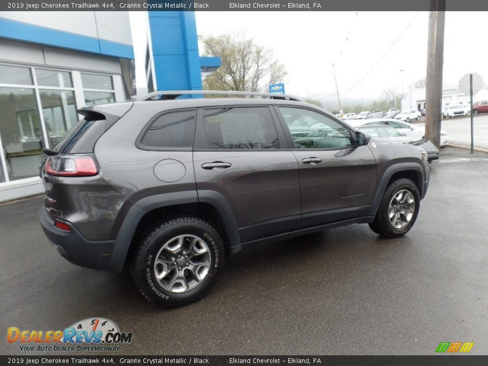 2019 Jeep Cherokee Trailhawk 4x4 Granite Crystal Metallic / Black Photo #10