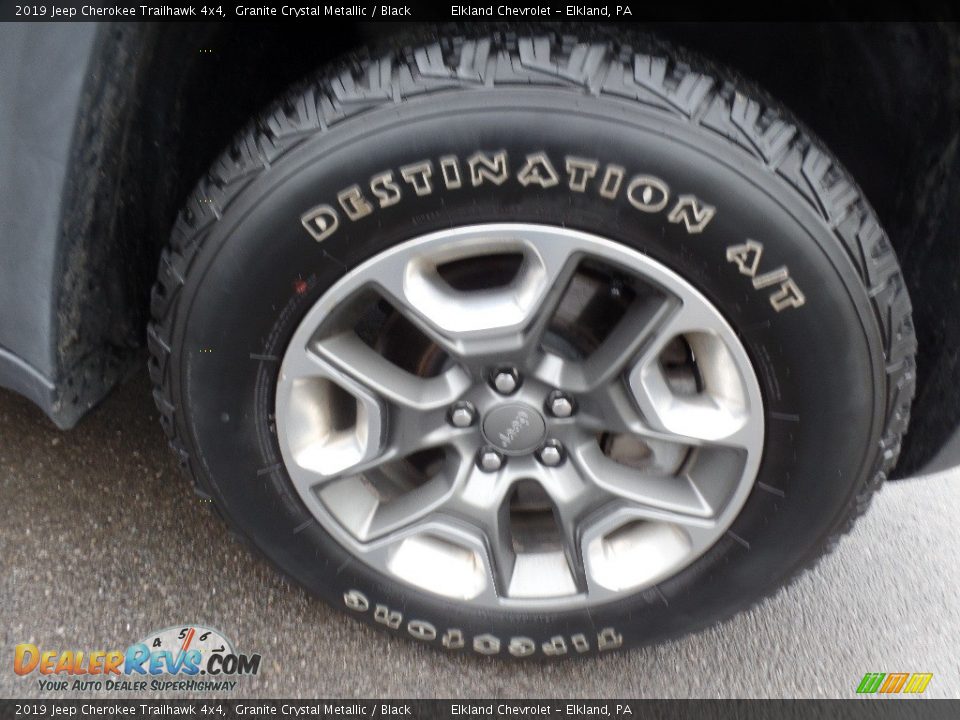 2019 Jeep Cherokee Trailhawk 4x4 Granite Crystal Metallic / Black Photo #11