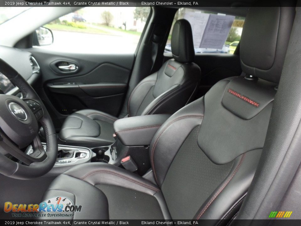 2019 Jeep Cherokee Trailhawk 4x4 Granite Crystal Metallic / Black Photo #19