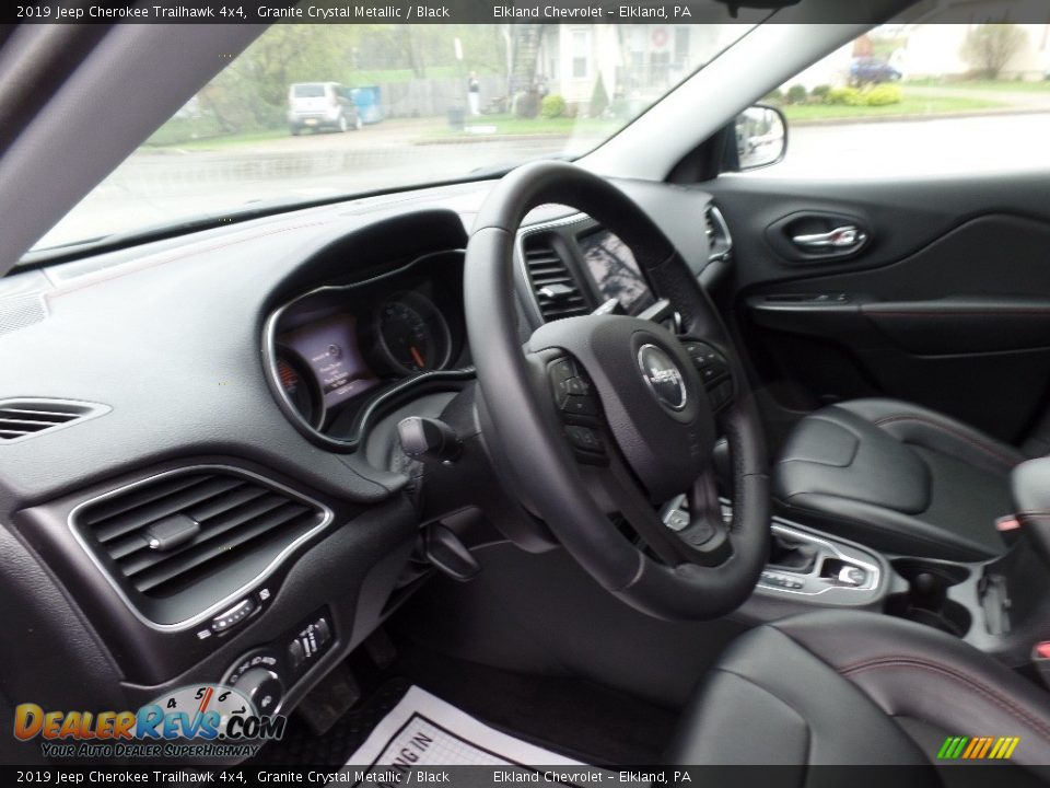 2019 Jeep Cherokee Trailhawk 4x4 Granite Crystal Metallic / Black Photo #20