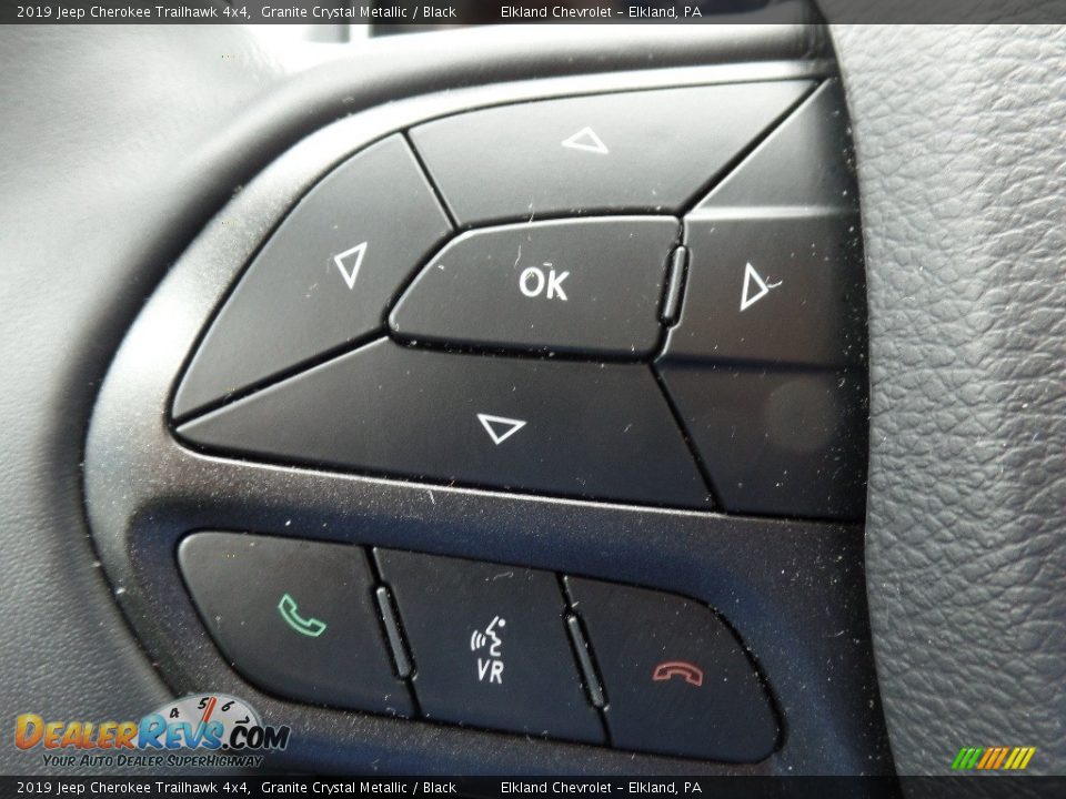 2019 Jeep Cherokee Trailhawk 4x4 Granite Crystal Metallic / Black Photo #23