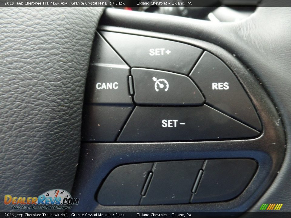 2019 Jeep Cherokee Trailhawk 4x4 Granite Crystal Metallic / Black Photo #24