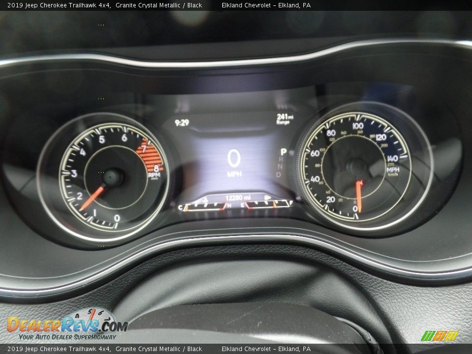 2019 Jeep Cherokee Trailhawk 4x4 Granite Crystal Metallic / Black Photo #26