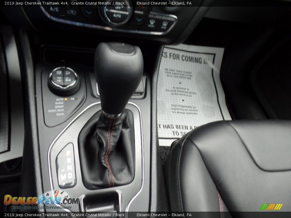 2019 Jeep Cherokee Trailhawk 4x4 Granite Crystal Metallic / Black Photo #28