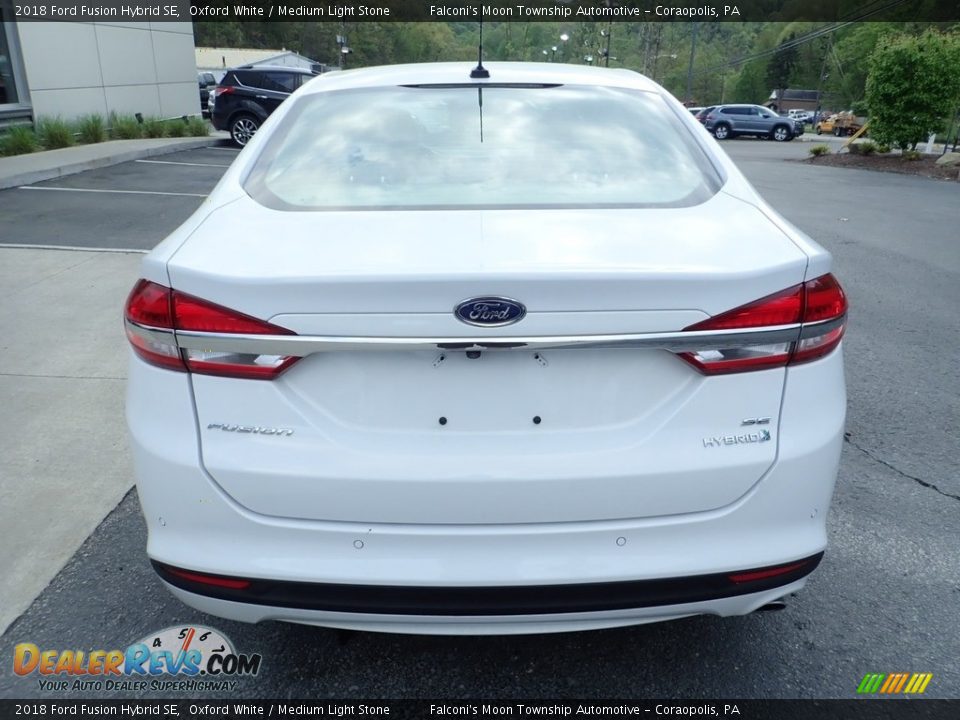 2018 Ford Fusion Hybrid SE Oxford White / Medium Light Stone Photo #3