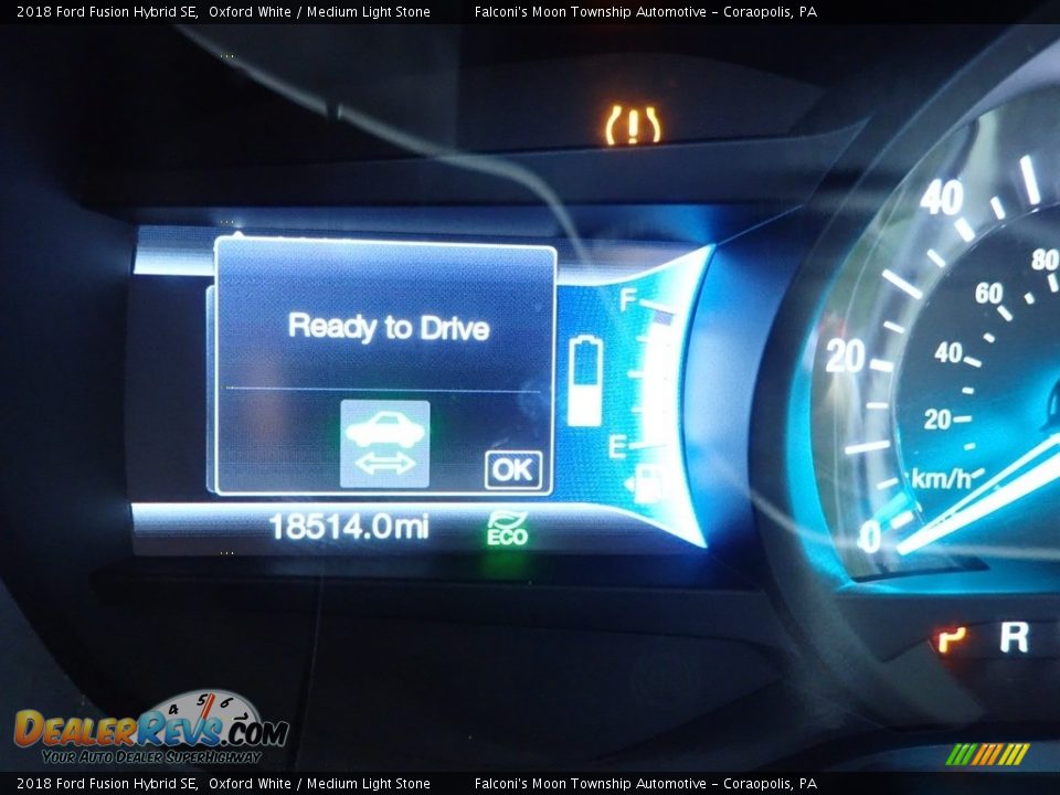 2018 Ford Fusion Hybrid SE Oxford White / Medium Light Stone Photo #24