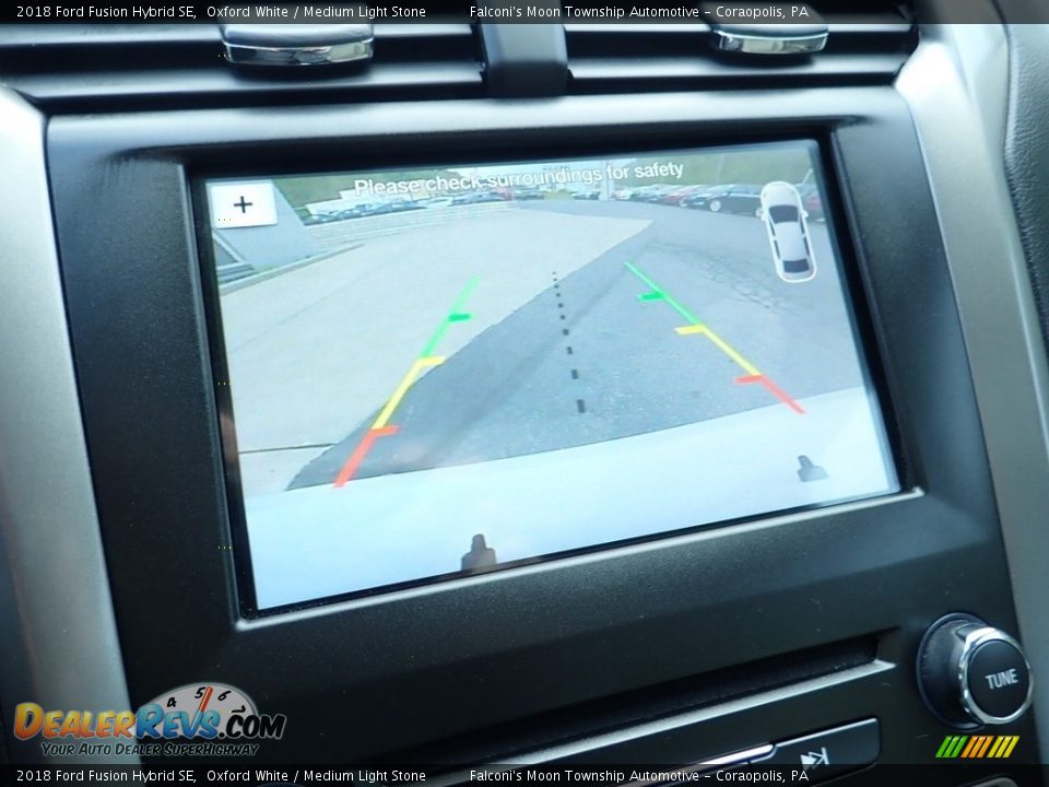 2018 Ford Fusion Hybrid SE Oxford White / Medium Light Stone Photo #25