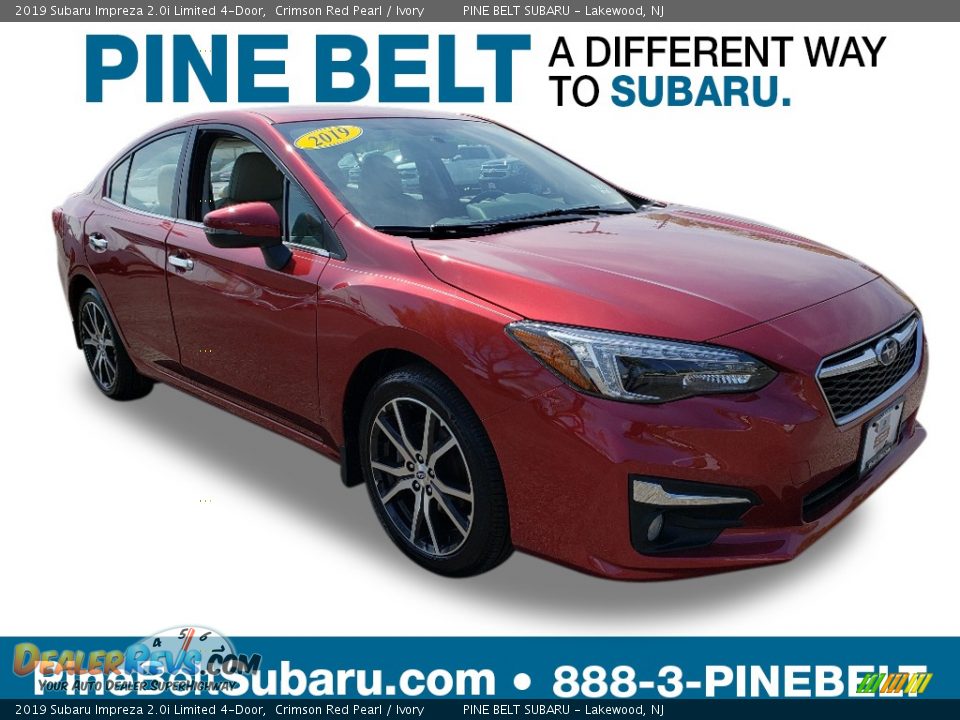 2019 Subaru Impreza 2.0i Limited 4-Door Crimson Red Pearl / Ivory Photo #1