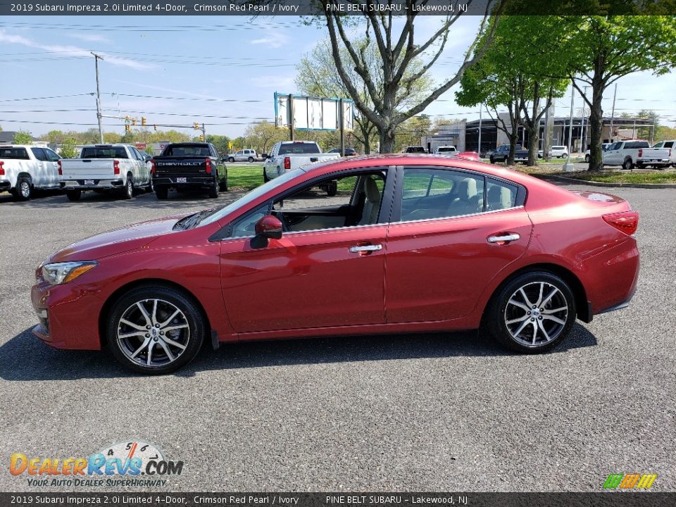 2019 Subaru Impreza 2.0i Limited 4-Door Crimson Red Pearl / Ivory Photo #4