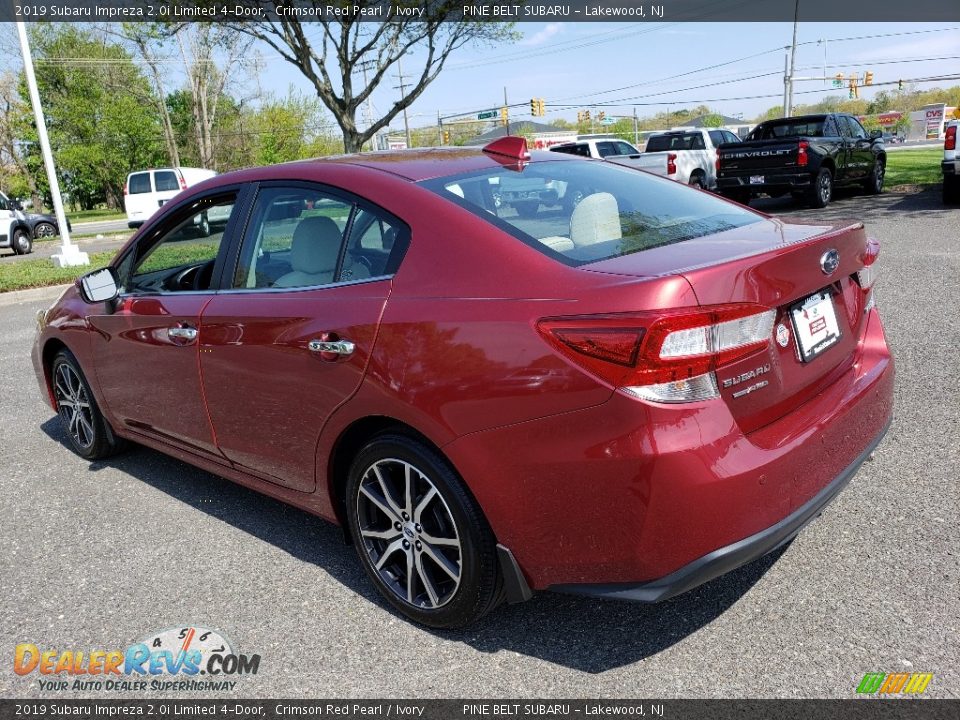 2019 Subaru Impreza 2.0i Limited 4-Door Crimson Red Pearl / Ivory Photo #5
