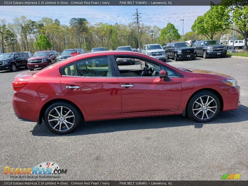 2019 Subaru Impreza 2.0i Limited 4-Door Crimson Red Pearl / Ivory Photo #8