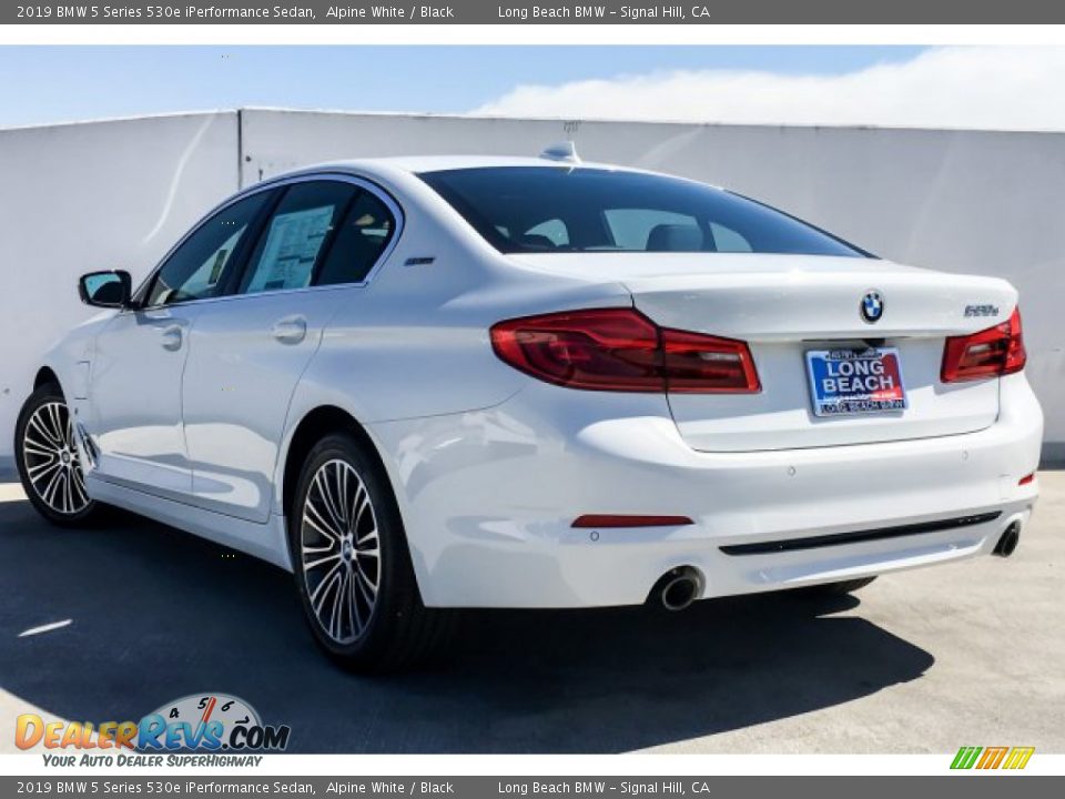 2019 BMW 5 Series 530e iPerformance Sedan Alpine White / Black Photo #2