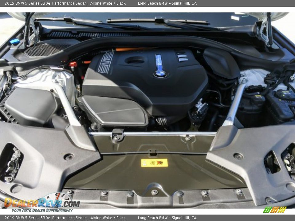 2019 BMW 5 Series 530e iPerformance Sedan Alpine White / Black Photo #8