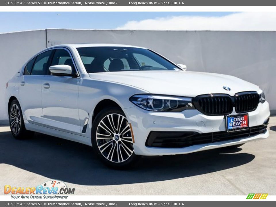 2019 BMW 5 Series 530e iPerformance Sedan Alpine White / Black Photo #12