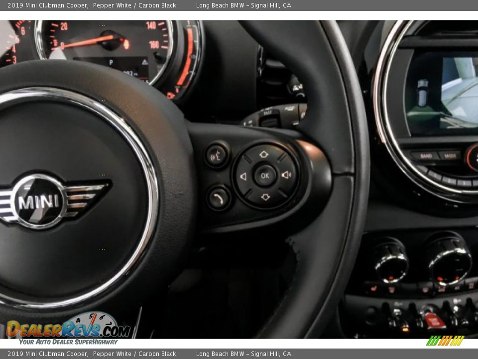 2019 Mini Clubman Cooper Pepper White / Carbon Black Photo #16