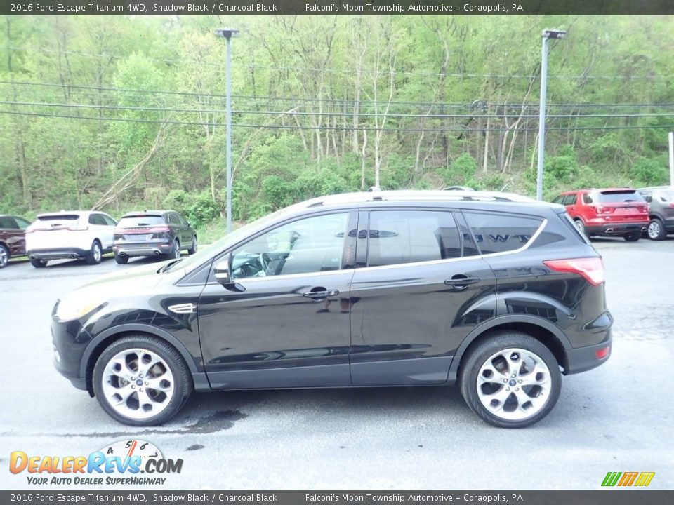 2016 Ford Escape Titanium 4WD Shadow Black / Charcoal Black Photo #6