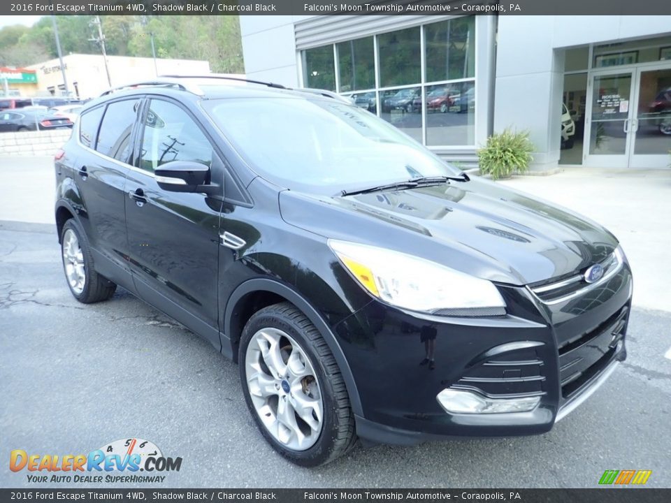 2016 Ford Escape Titanium 4WD Shadow Black / Charcoal Black Photo #9