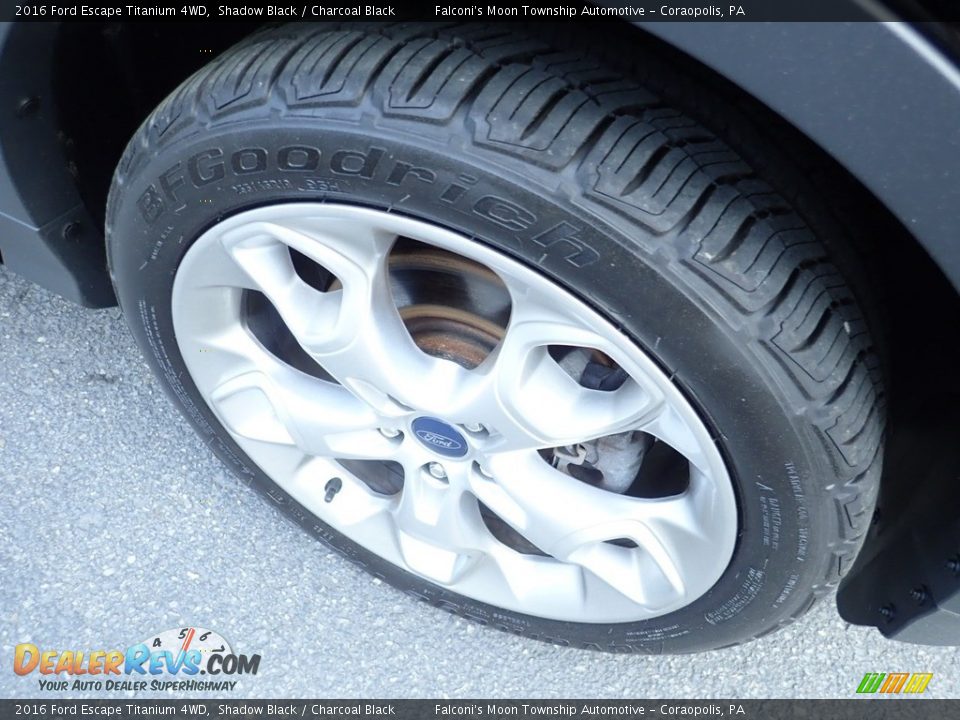 2016 Ford Escape Titanium 4WD Shadow Black / Charcoal Black Photo #10