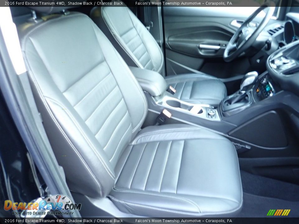 2016 Ford Escape Titanium 4WD Shadow Black / Charcoal Black Photo #11