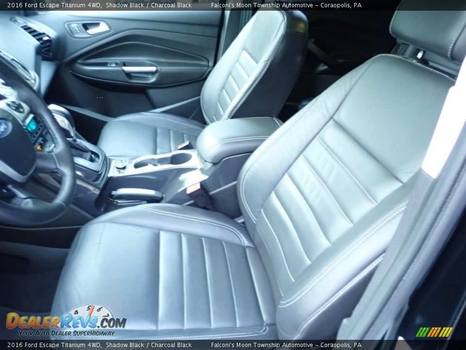 2016 Ford Escape Titanium 4WD Shadow Black / Charcoal Black Photo #16