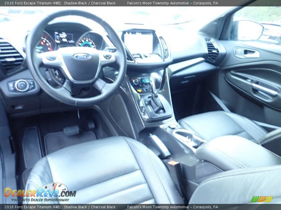 2016 Ford Escape Titanium 4WD Shadow Black / Charcoal Black Photo #18