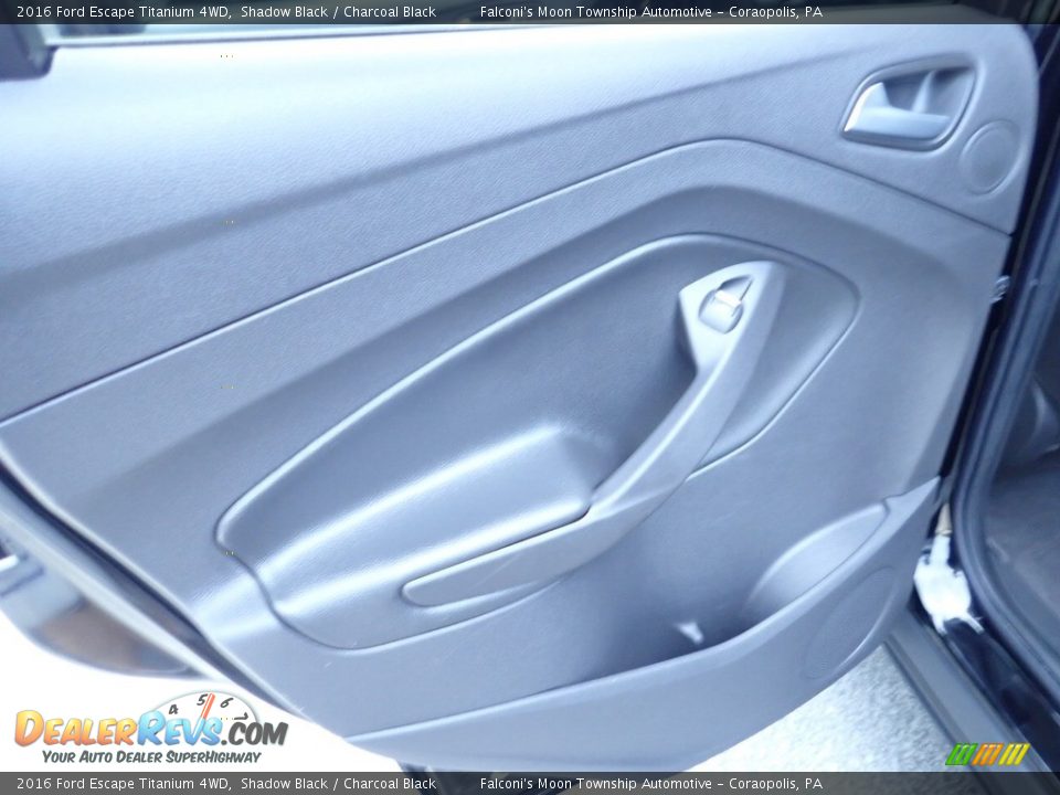 2016 Ford Escape Titanium 4WD Shadow Black / Charcoal Black Photo #19