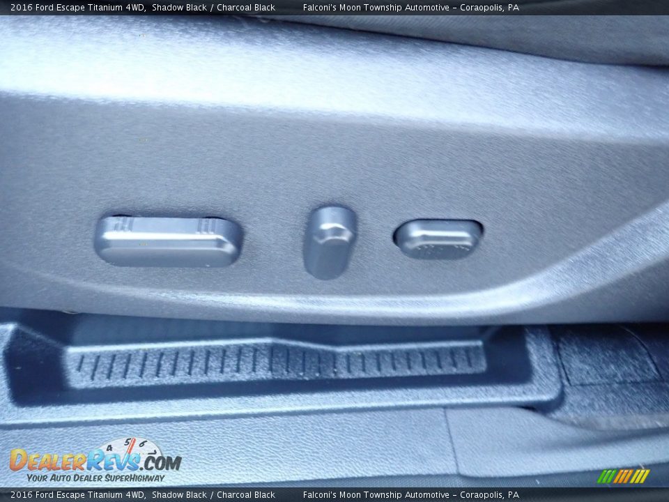 2016 Ford Escape Titanium 4WD Shadow Black / Charcoal Black Photo #21