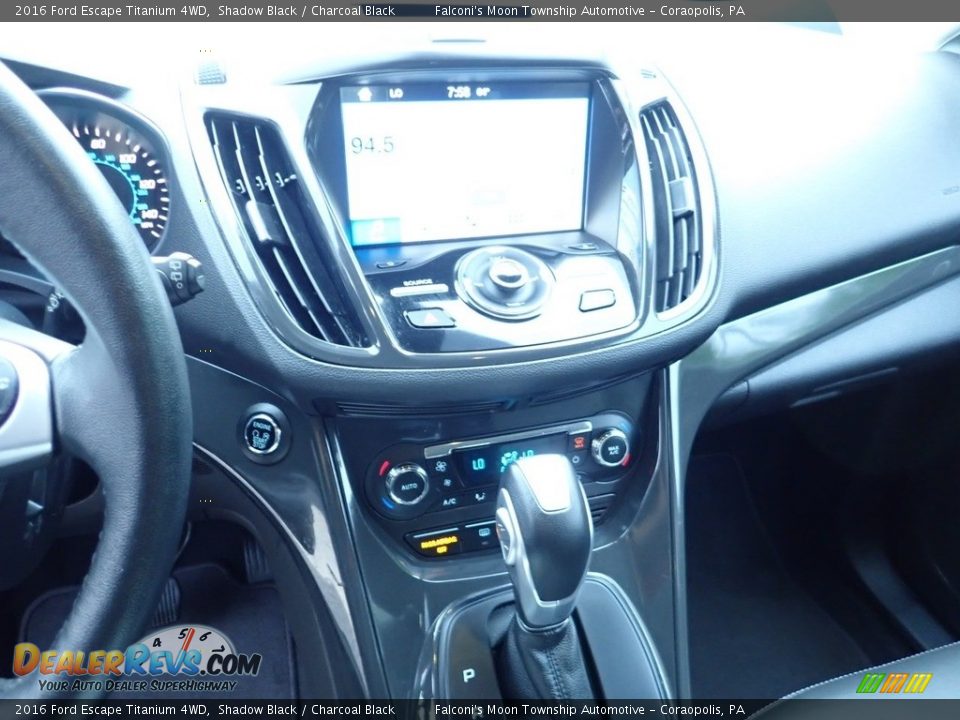 2016 Ford Escape Titanium 4WD Shadow Black / Charcoal Black Photo #22