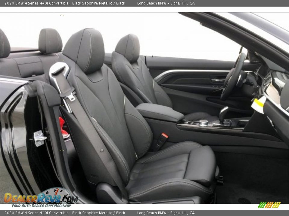 Black Interior - 2020 BMW 4 Series 440i Convertible Photo #2