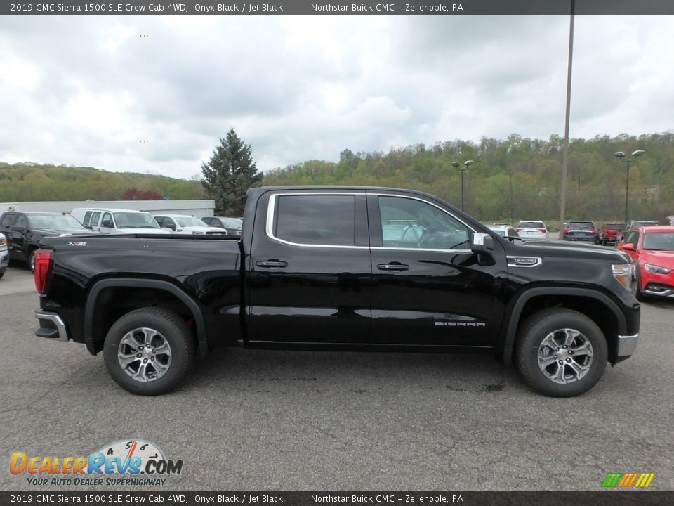 Onyx Black 2019 GMC Sierra 1500 SLE Crew Cab 4WD Photo #4