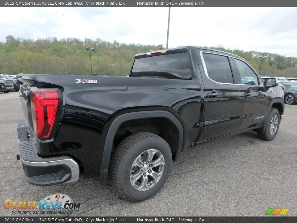 2019 GMC Sierra 1500 SLE Crew Cab 4WD Onyx Black / Jet Black Photo #5